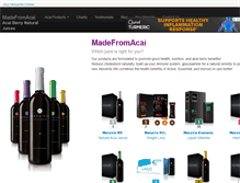 Tablet Screenshot of madefromacai.com